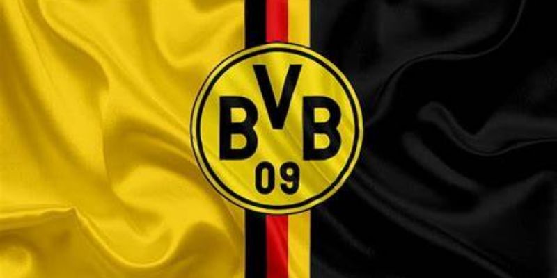 Màu áo và logo của CLB với màu vàng chủ đạo và dòng chữ BVB nổi bật